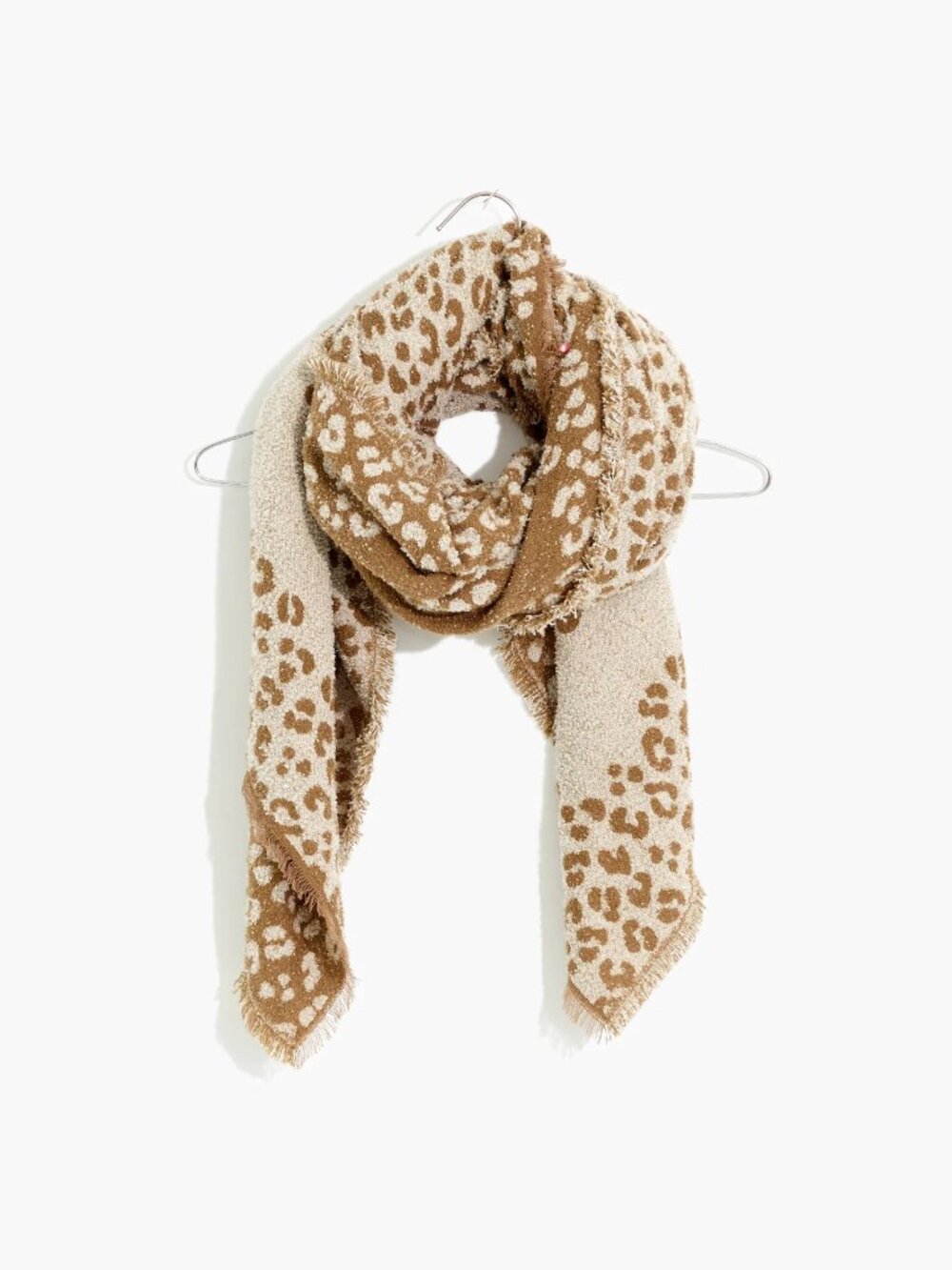 Madewell Brown Tan Bandana Scarf in Mini Cheetah